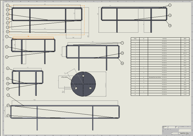 Welded Hand Rail Detail 1